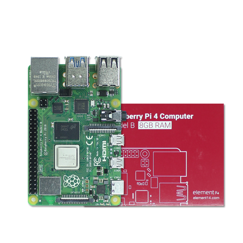 Raspberry Pi 4b  1GB/2GB/4GB/8GB RAM 64-bit 1.5GHz quad-core cpu Support WIFI Bluetooth 5.0 Development Board. 