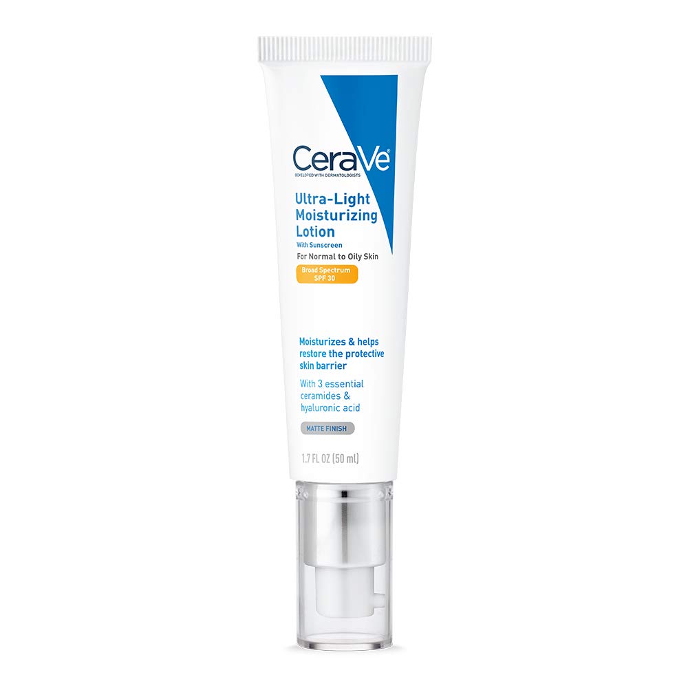 Cerave Ultra Light Moisturizing Lotion with Sunscreen SPF 30, 50mL. 