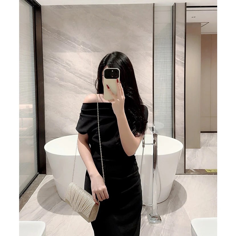 Ladies Glitter Silver Clutch Bag Envelope Evening Bag Fashion Elegant Long Purse Women Chain Shoulder Bags Wedding Party Handbag. 