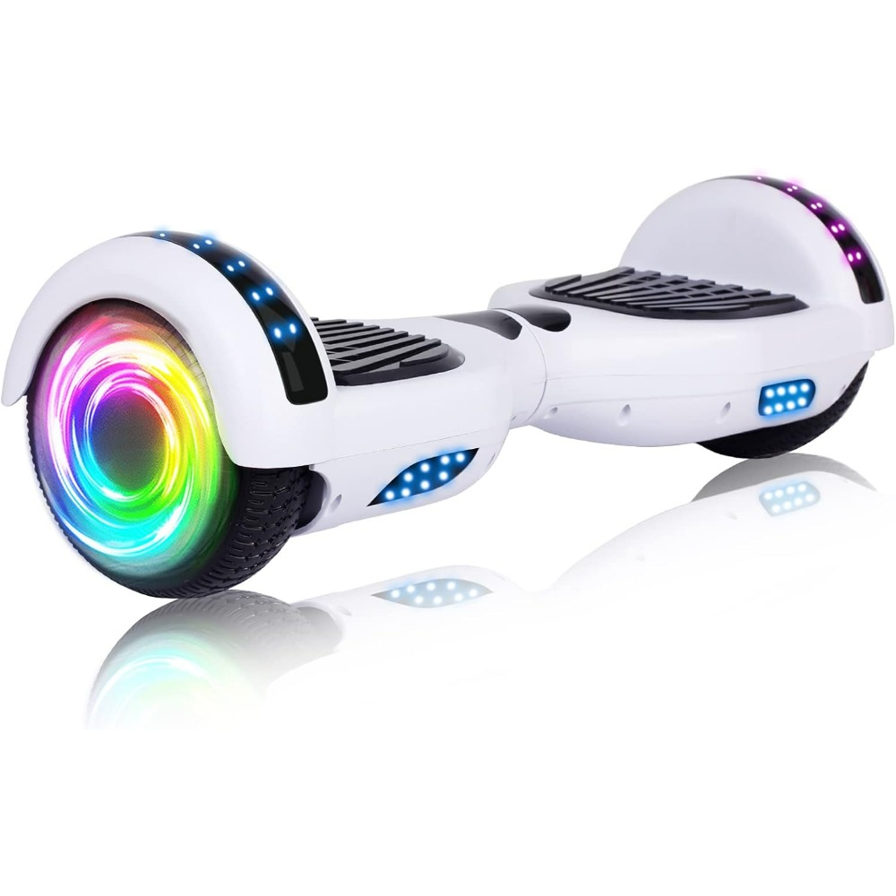 Hoverboard for Kids Ages 6-12 Motorized Kick Scooter With Built-in Bluetooth Speaker and 6.5