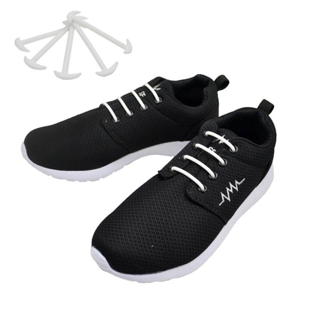 12Pcs Elastic Free Tying No Tie Lazy Silicone Shoelace Dress Shoe Laces. 