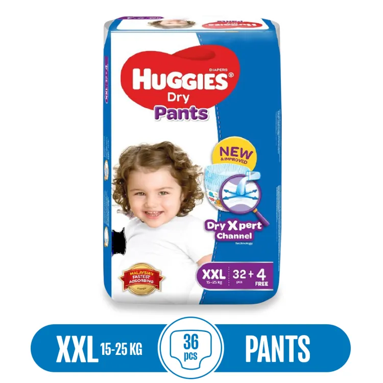 Huggies dry pants xxl brand new, Babies & Kids, Bathing & Changing, Diapers  & Baby Wipes on Carousell