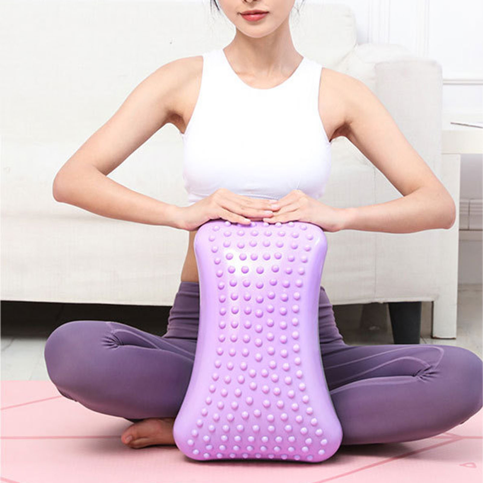 Neck Cracker Relieve Back Pain with Inflatable Lumbar Stretcher 3d Massage Bumps Posture Corrector for Neck Upper/lower Back Back Stretcher. 