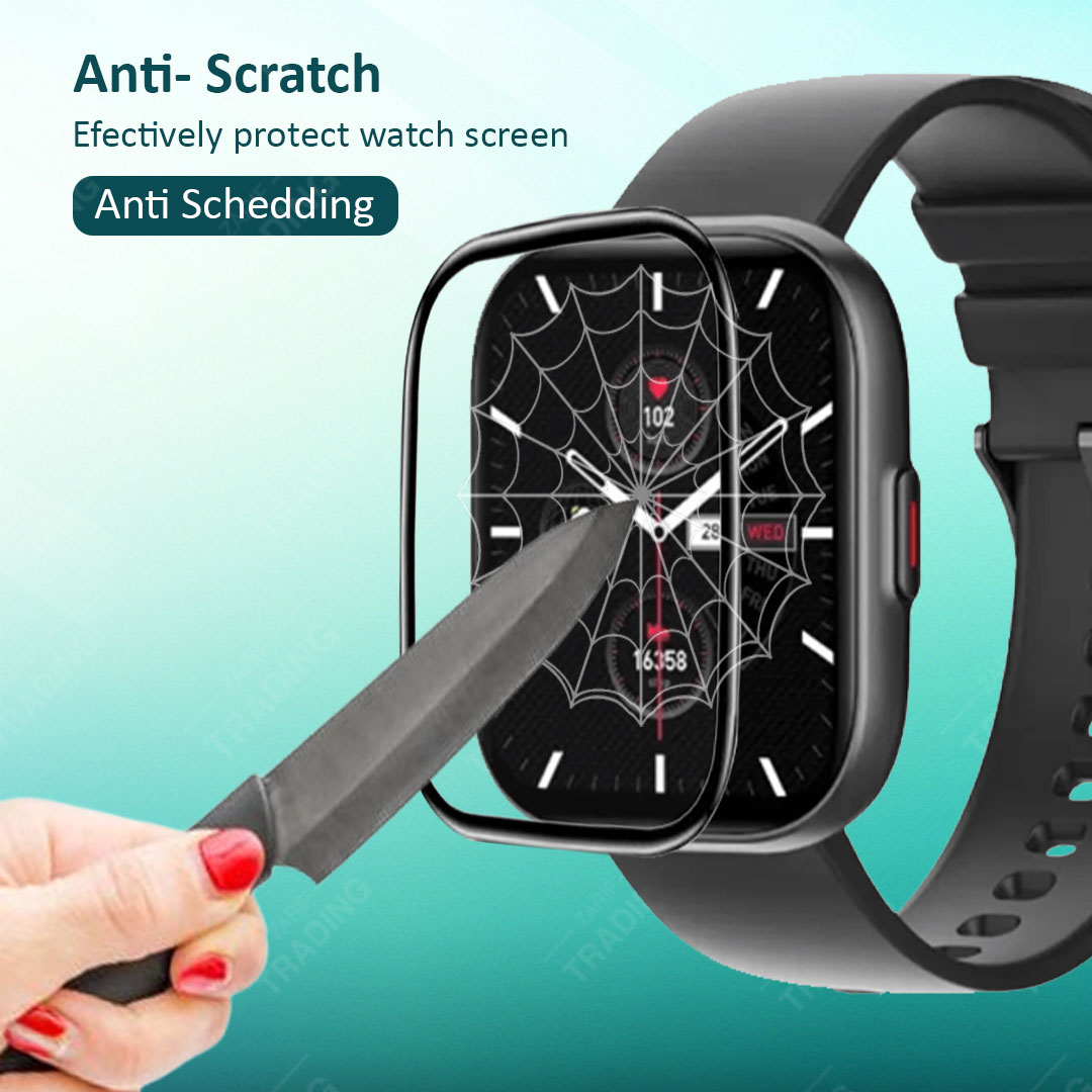 Colmi P68 Smart Watch Full Coverage Plastic Screen Protector. 