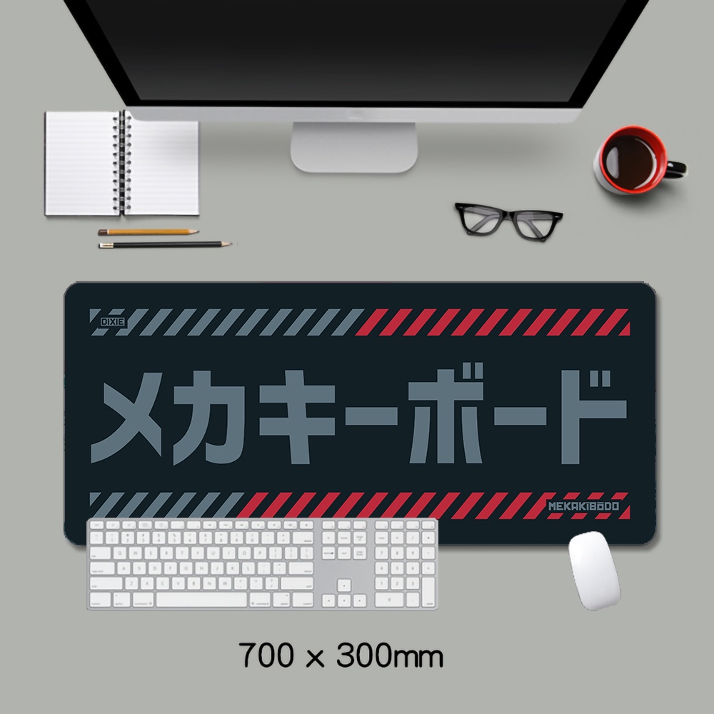 DIXIE MECH/OMNITYPE MousePads Bicolor Gaming Mouse Pad Black Large Extended Mousepad XL Gaming Deskpa. 