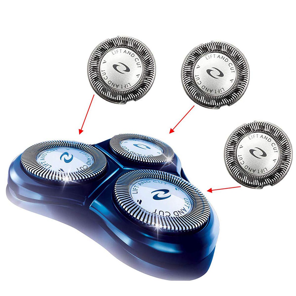 【DIV MALL】（NEW）3 Pcs Replacement Shaver Head for Philips Norelco HQ3 HQ4 HQ55 HQ56 HQ6900 HQ6868 HQ5812 HQ6874 Razor Blade. 