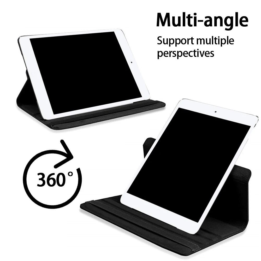360 Rotating Case for Samsung Galaxy Tab S6 Lite P610 Drop Resistance Shockproof Hard Protective Shell Cover+ Free Stylus. 