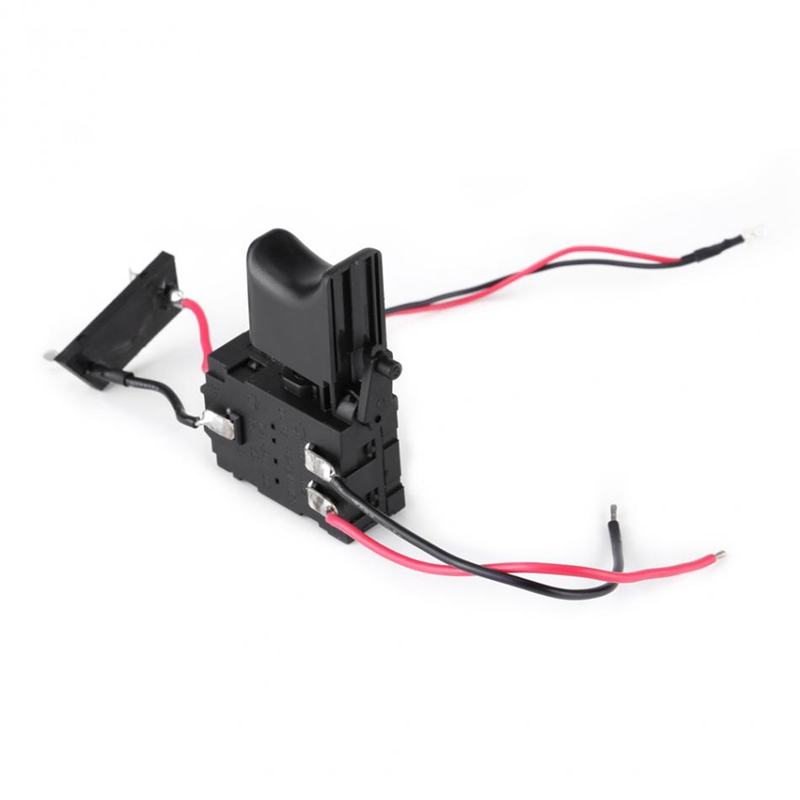 DC 7.2 V - 24 V 16A Electric Drill Control Switch Cordless Trigger Switch with Small Light for  Tool. 