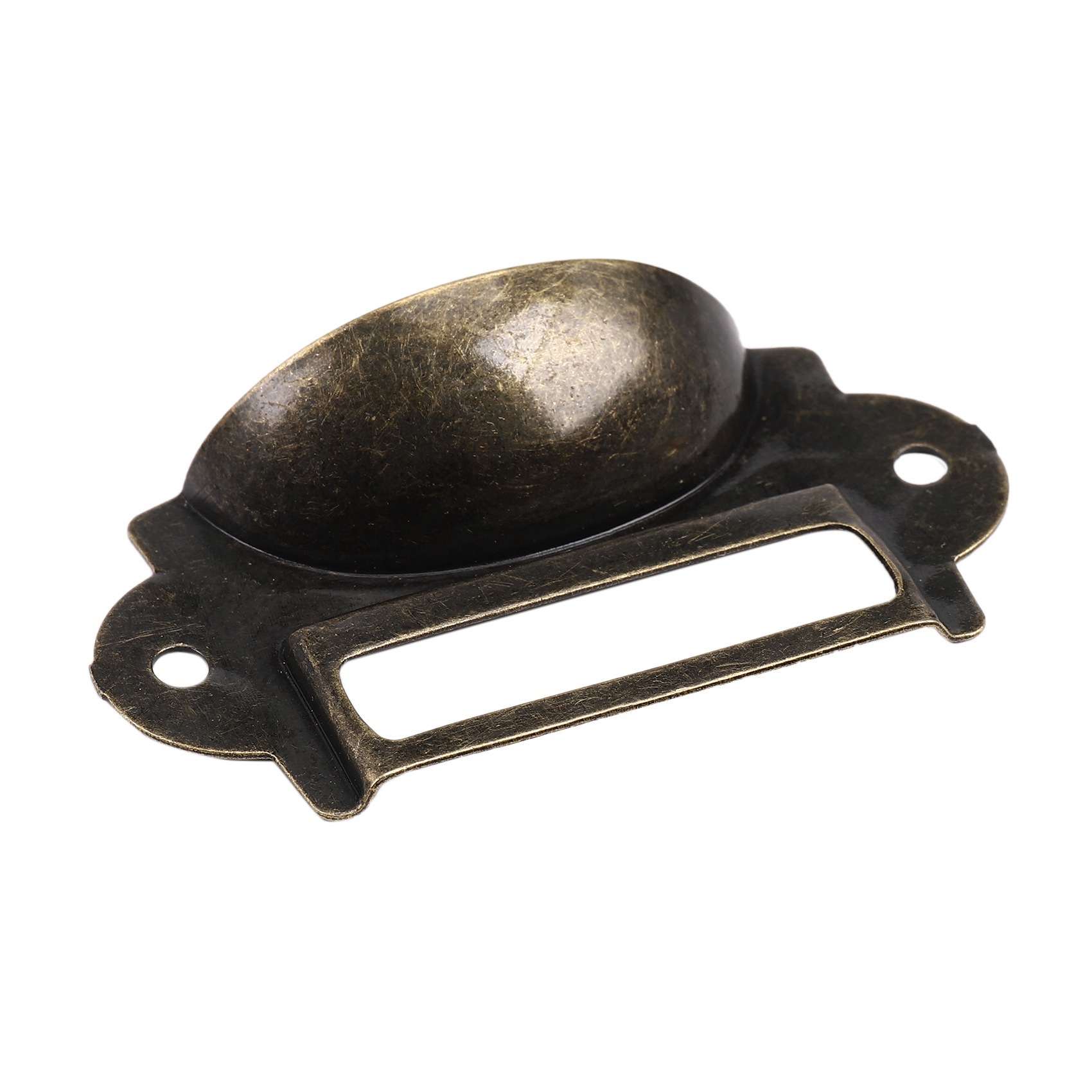 JOUYI 40PCS File Name Card File Cabinet Handles Label Holder Antique Bronze Drawer Label Pull Cabinet Frame Handle File Name. 