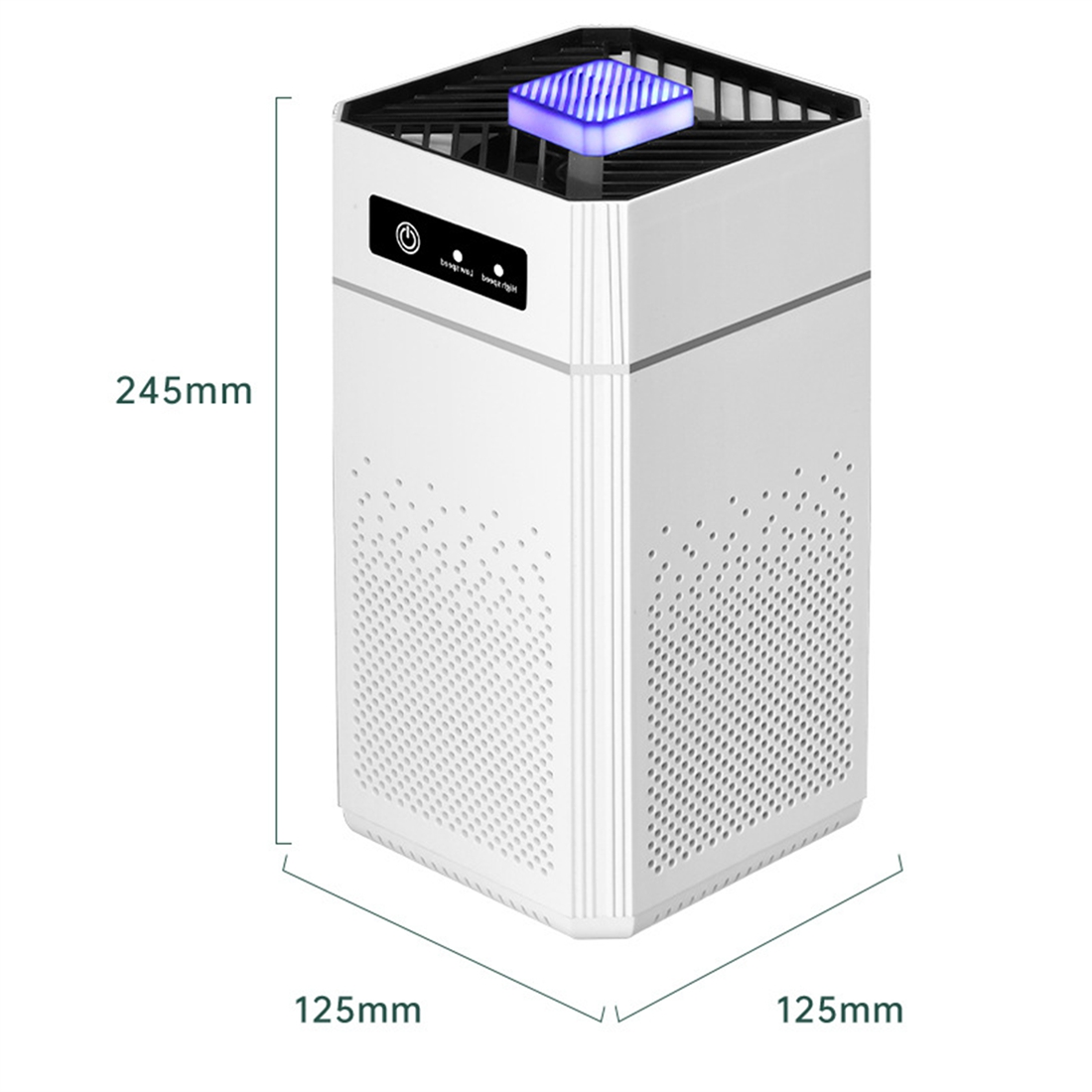 Portable Air Purifier Ionizer Negative Ion Generator Smoke Odor Removal Hepa Filter Car Air Freshener. 