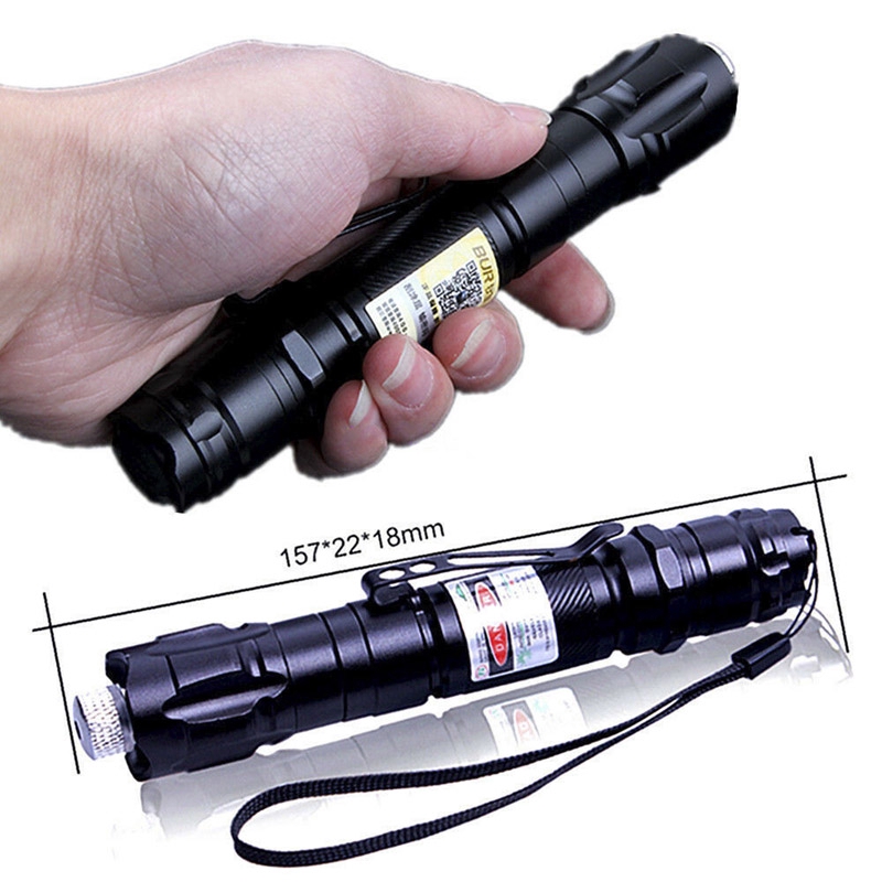 Super Powerful Burning Laser 10 mile military green laser pointer light 532nm visible beam burning focus Green Laser Pointer Pen. 