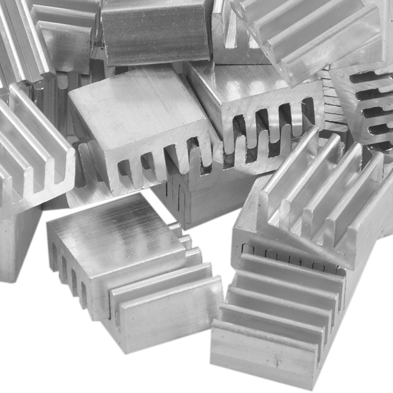 LKPCIGCXM 50pcs 9*9*5mm Mini Aluminium Heatsink For IC LED Chipset RAM. 