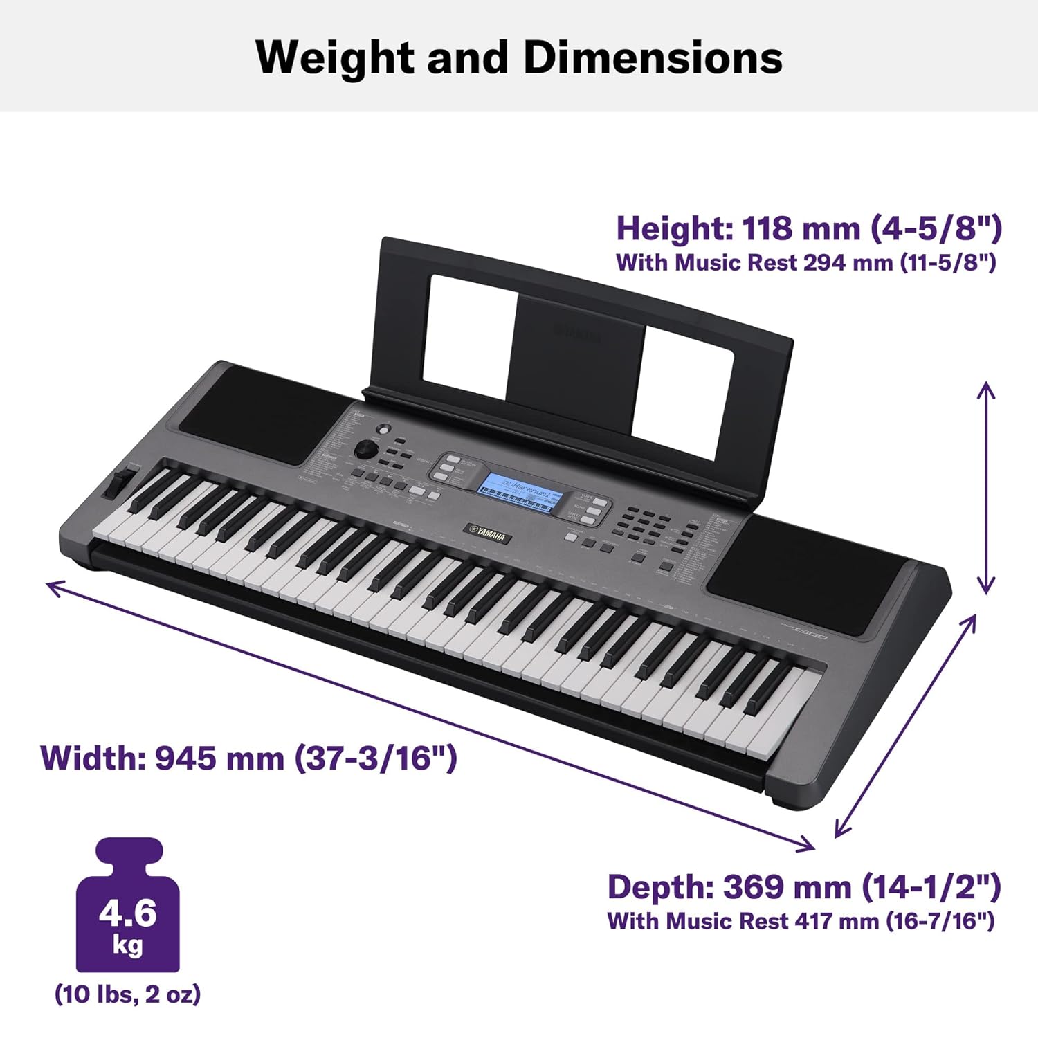 Yamaha PSR-I300 61-Keys Portable Keyboard. 