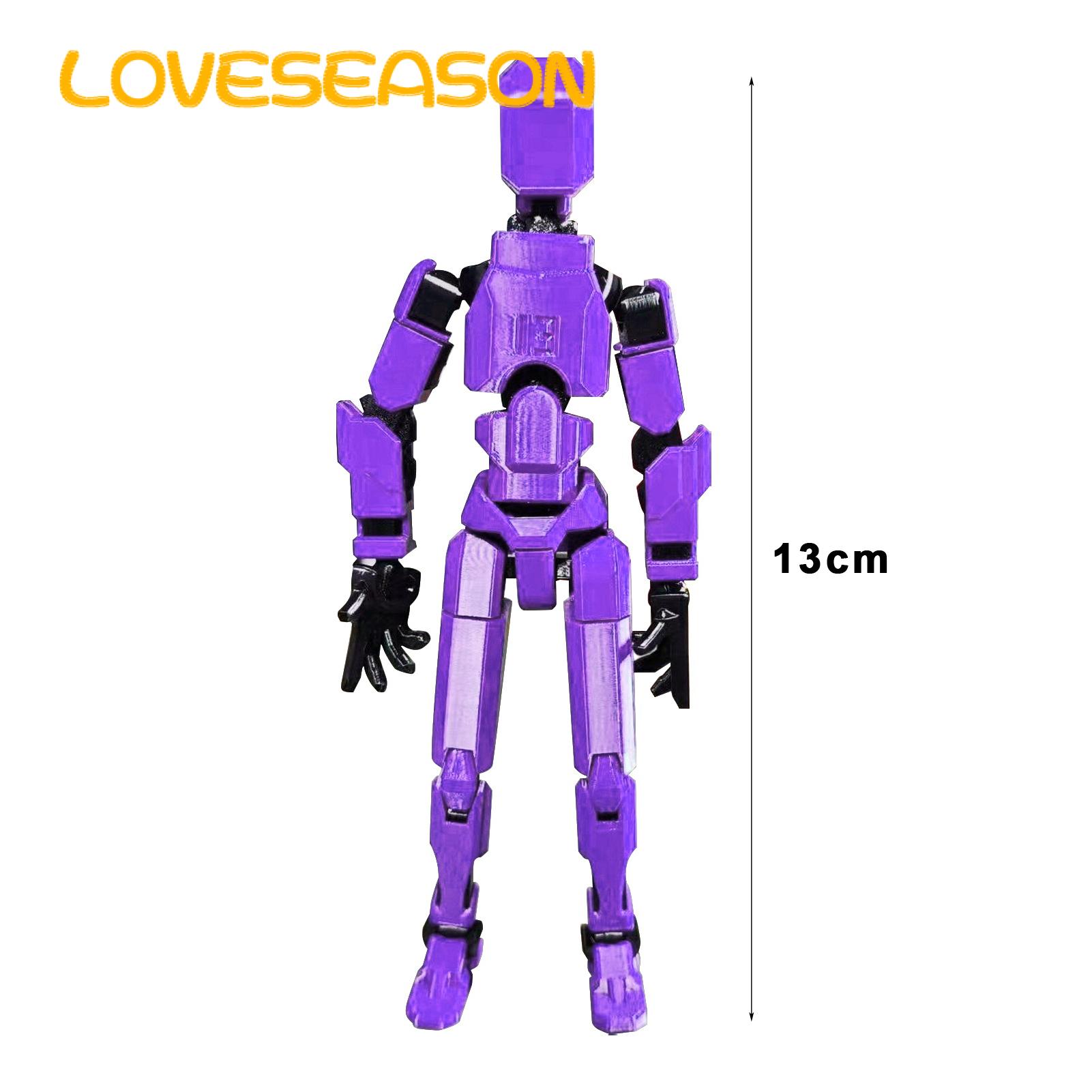 3d Printed Action Figure Multi-jointed 3d Printed Robot Action Figure with Weapon Movable Joint Model for Desktop Decoration Buyers' Choice Desktop Action Figure. 
