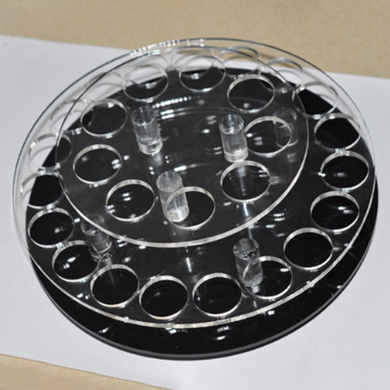 Round 28-Hole Rotating Acrylic Display Stand, Lipstick, , Cosmetic Contact Lens Display Stand. 