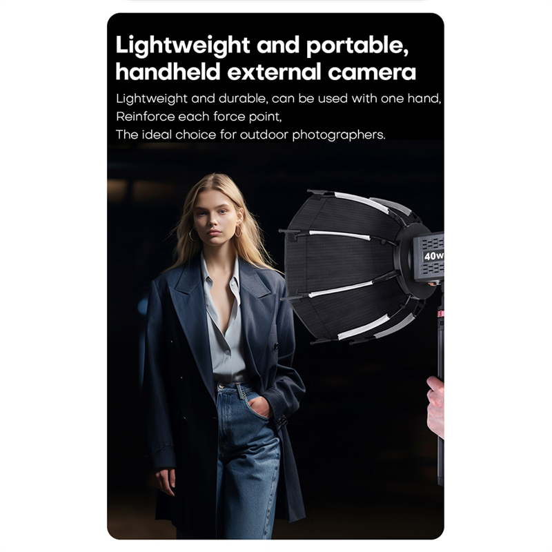 30cm Octagonal Softbox Mini Bowens Mount Quick Release Honeycomb Grid Softbox for ZU60 or M60 COB Fill Light Studio. 