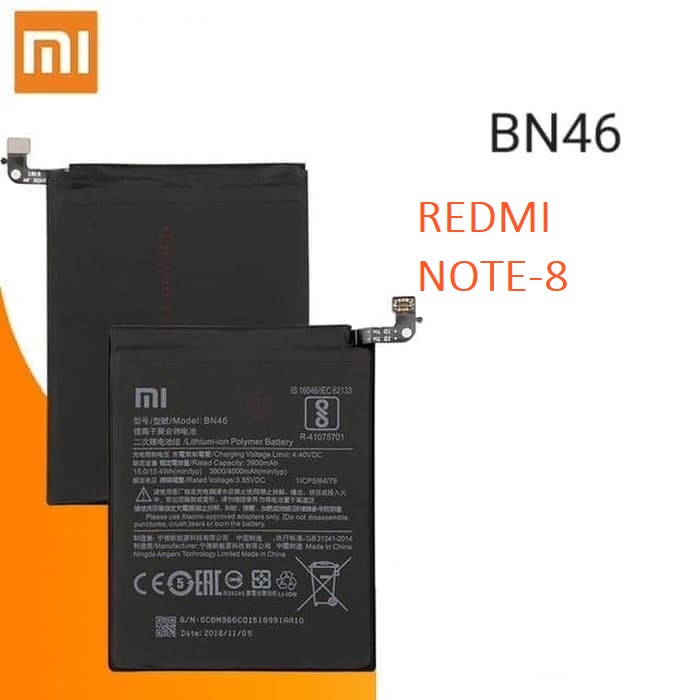 Mobile Battery  For Redmi Naote-8 Replacement Batteries (Lithium-ion Polymer Battery,3.85V, 3900/4000mAh). 