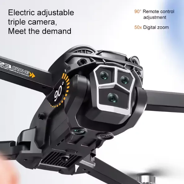 4k Drone Professional 3 Camera Drone Wifi Fpv Fixed Point Hovering Intelligent 50x Video Drone Altitude Optical Avoidance Drone