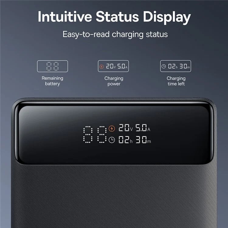 Baseus Blade H1 20000mAh 100W Fast Charging Power Bank with Digital Display. 