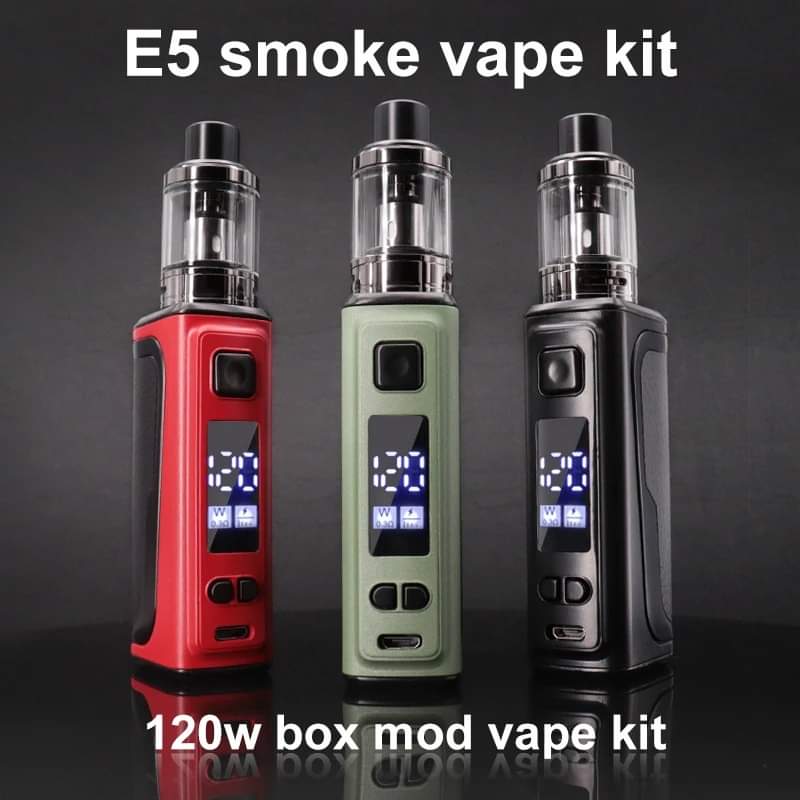 E5 KITElectronic Cigarette Vape Smoke 150W Box Mod Kit 2200mah 2.5ml Atomizer OLED Screen E Cigarette. 