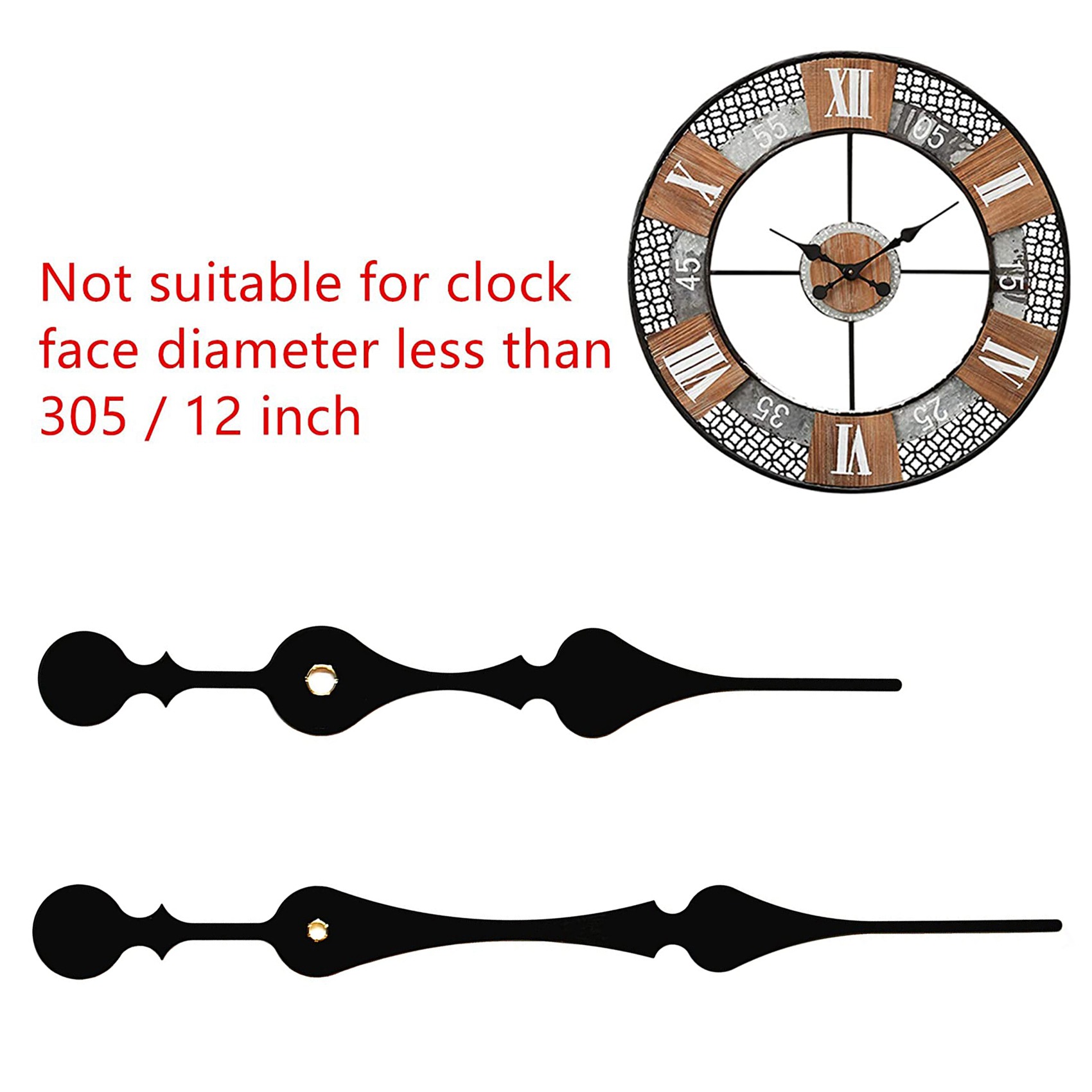 16mm Quartz DIY Wall Clock Motor Kit Movement Mechanism Big Spade Clock Parts Repair Replacement Movement.