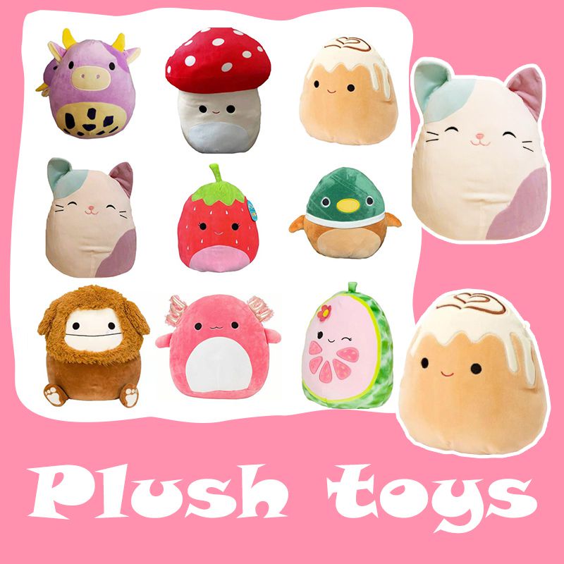 Cute Squishmallow Stuffed Toys Plushie Doll Squishmallows plush Toy Gordon Benny Malcolm Archie Avery pillow. 
