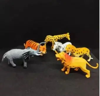 small plastic jungle animals