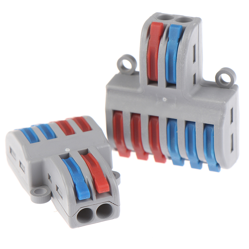 Spring Lever Terminal Block Electric Cable Wire Connector PCT-222 SPL ...