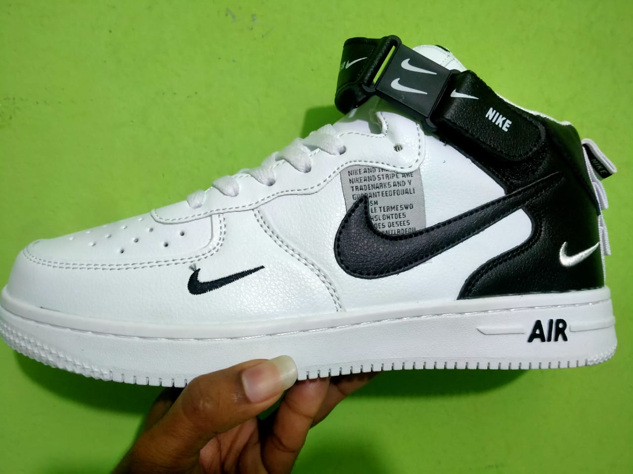 High Neck Black And White Jordan Air Force Nike Air Force Mid '07