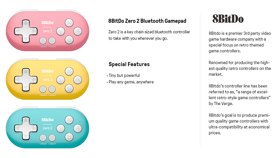 8bitdo Zero 2 Bluetooth Gamepad For Nintendo Switch Windows Android Macos Buy Online At Best Prices In Bangladesh Daraz Com 8bitdo Zero 2 Bluetooth Gamepad For Nintendo Switch Windows Android Macos Buy Online At Best Prices In Bangladesh Daraz Com