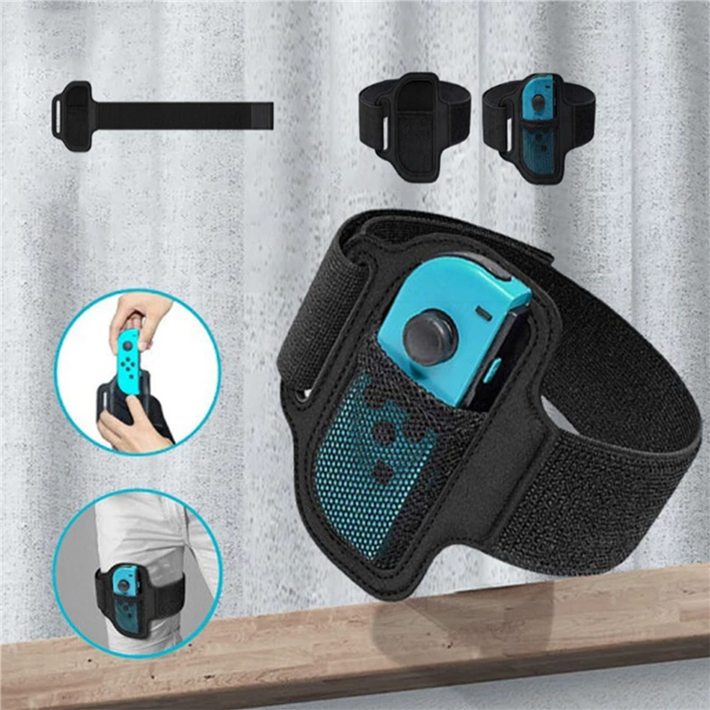 NAMUNY Leg Straps for Nintendo Switch Sports Games,4 Pack Leg Bands for Switch/Switch OLED Joy con Controllers Sports Accessory. 