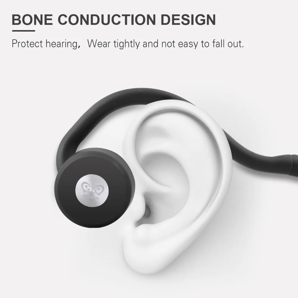 Bone Conduction Bluetooth Wireless headphones hearing aids Portable Sports headset mini Amplifier hearing aid for TV the elderly. 