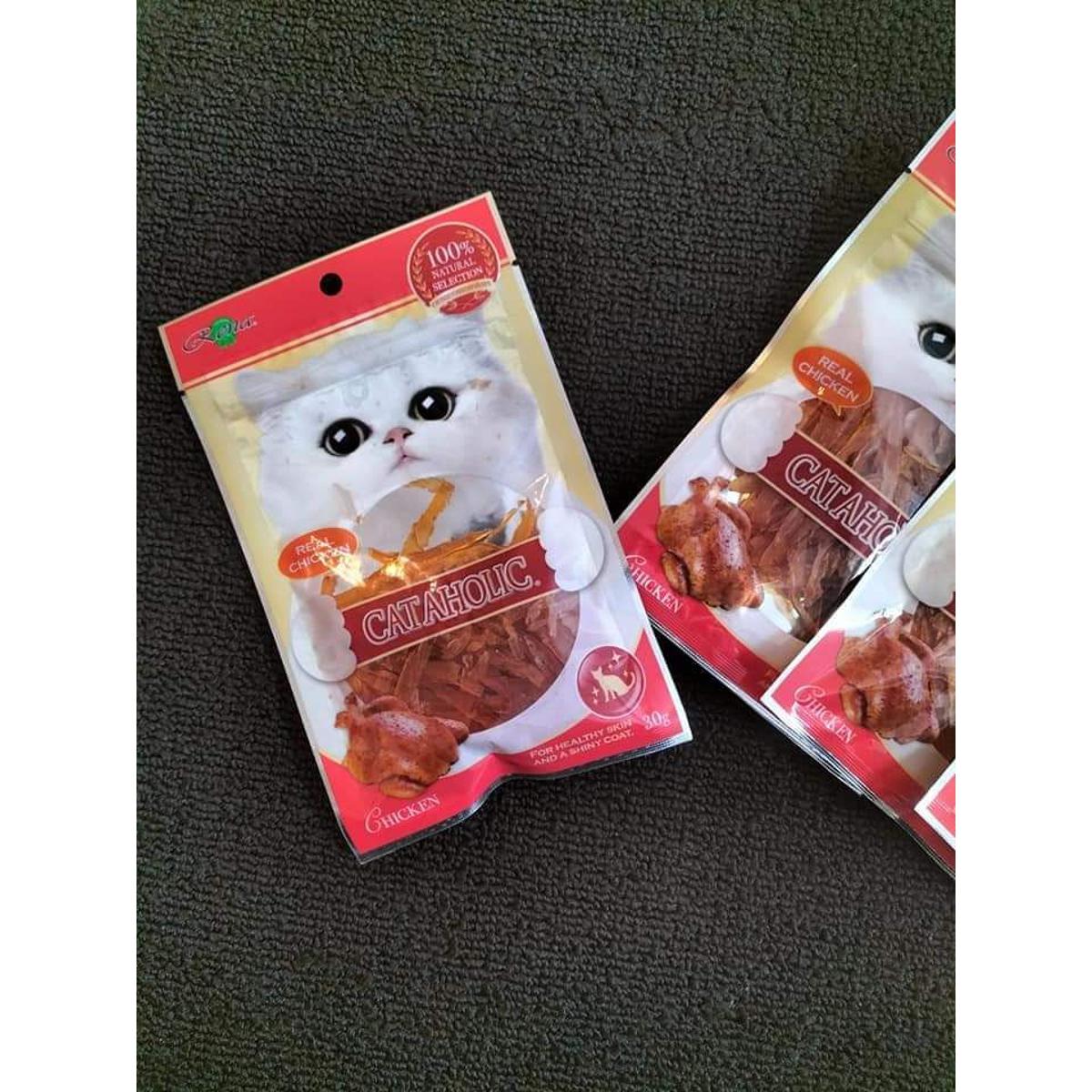Cataholic Cat Treat Soft Chicken Jerky Sliced