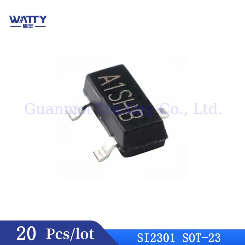 20Pcs/Lot SI2301 SMT SOT-23 A1SHB MOSFET field-effect transistor Electrical Circuitry Components