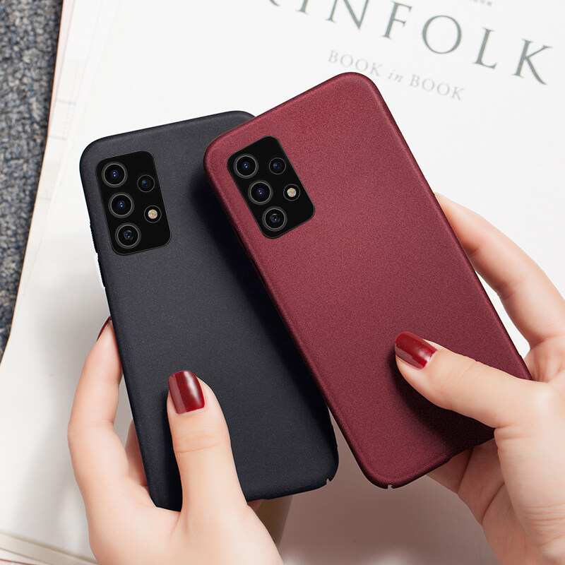 For Galaxy A72 Phone Case Anti Shock Slim Soft Matte Quicksand Phone Cover for Samsung A72 Cases. 