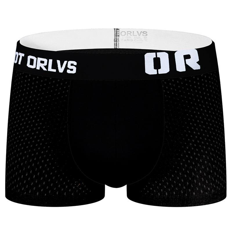 CMENIN Soft ORLVS (1 Pieces) Men Underwear Boxershorts Mesh Breathable Underpants Innerwear Fashion Solid Print "OR" Panties Trunks OR207