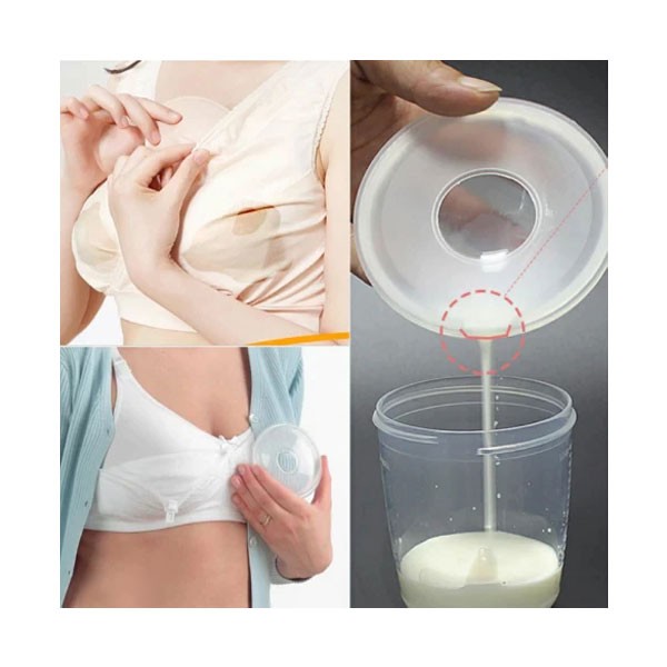 Silicone Shell Shape Wearable Milk Collector 2-Pcs By Zikra