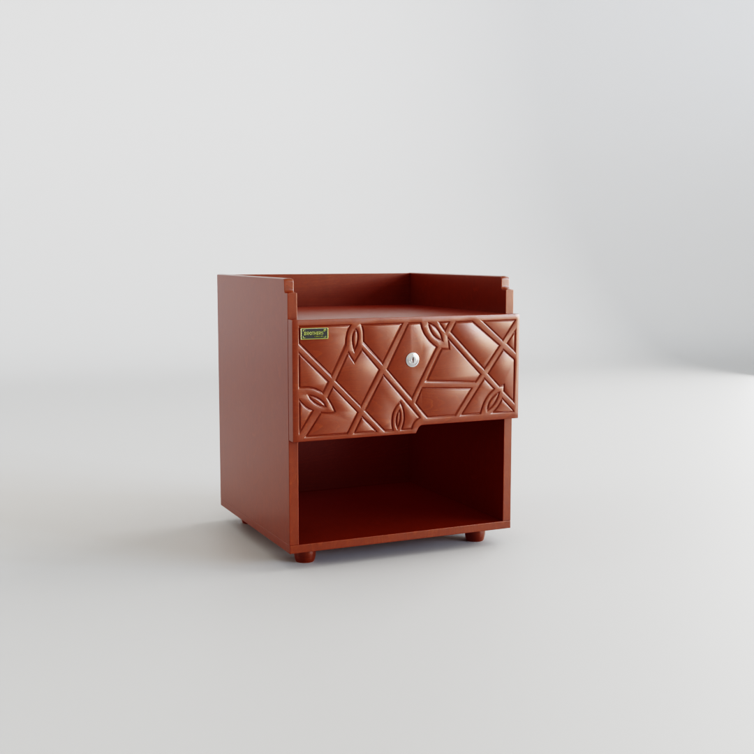 Elegant Bedside Table By Brothers Furniture. 