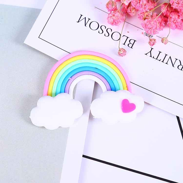 【happy one】DIY Rainbow Slime Accessories Phone Case Decoration for Slime Filler Resin for Slime Lizun Modeling Clay. 
