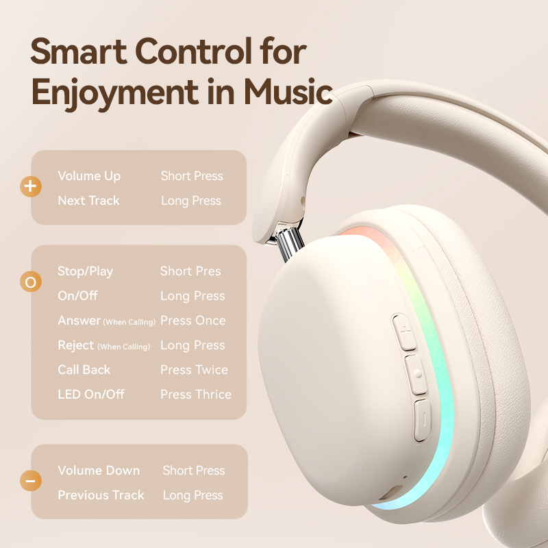 New SY-T3 Head-mounted wireless Bluetooth Luminous headphones detachable long Mic foldable rotating music game headset. 