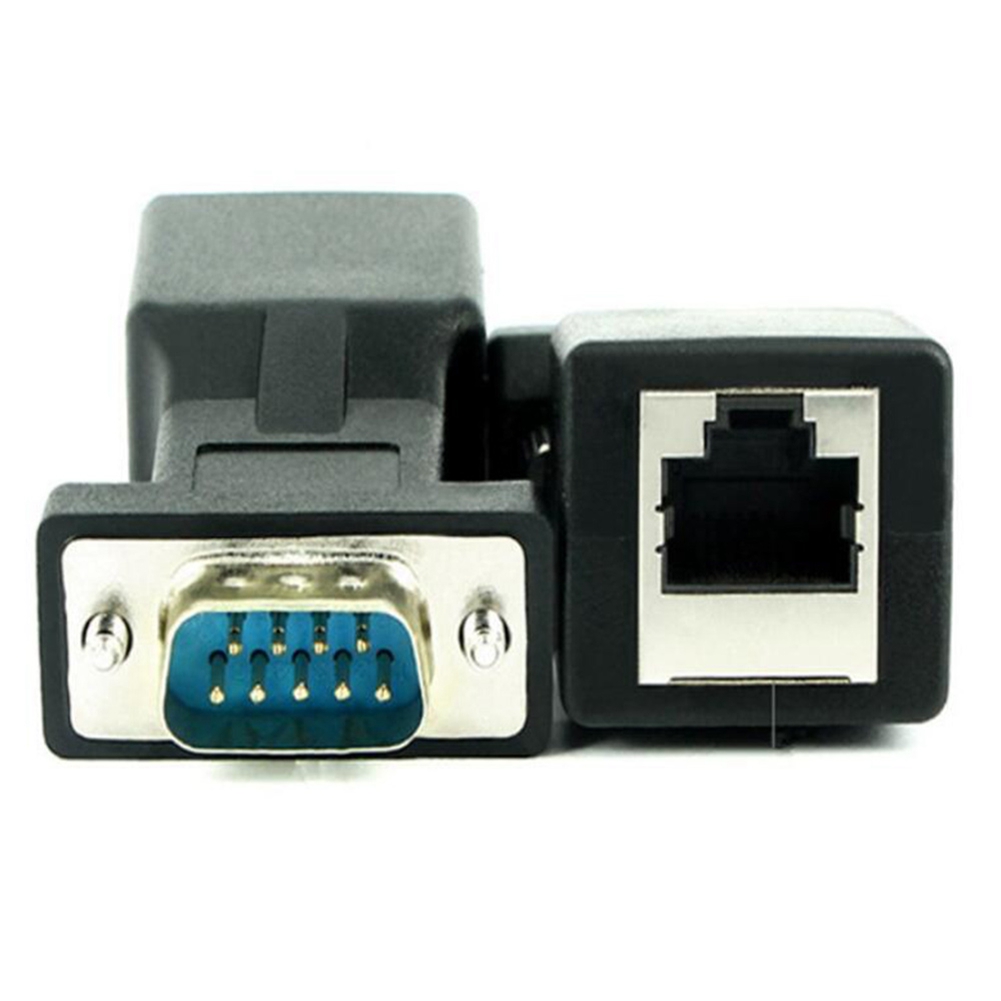 TWEXQNY 4 Pack VGA Extender Male to RJ45 CAT5 CAT6 20M Network Cable Adapter COM Port to LAN Ethernet Port Converter. 