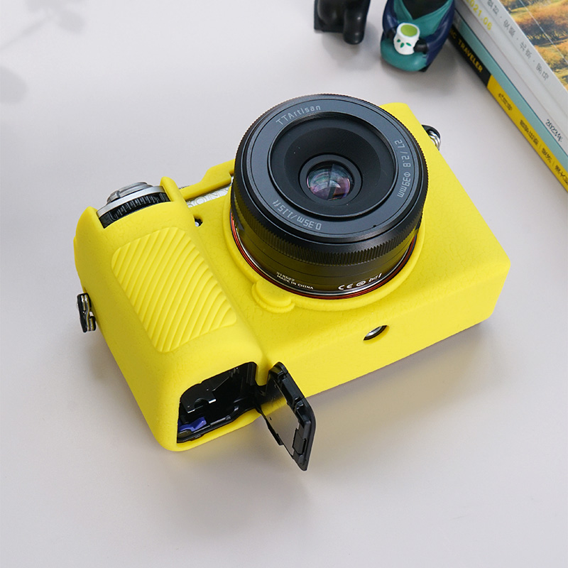Camera Silicone Case for Sony Alpha 7C Mark II A7CR Camera Cover Full Body Case Protector Sony A7CII A7CR with glass film. 