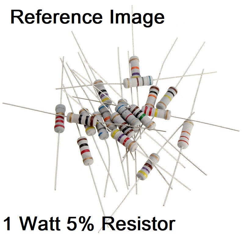 25Pcs- 1Watt 2.2 Ohm Resistor 1W 2.2 Ohm Metal Film Resistor 2.2 Ohm 1 Watt Metal Oxide Film Resistor Axial Leads 2.2 Ohm ±5% Tolerance 2 Pin Leads Terminals. 