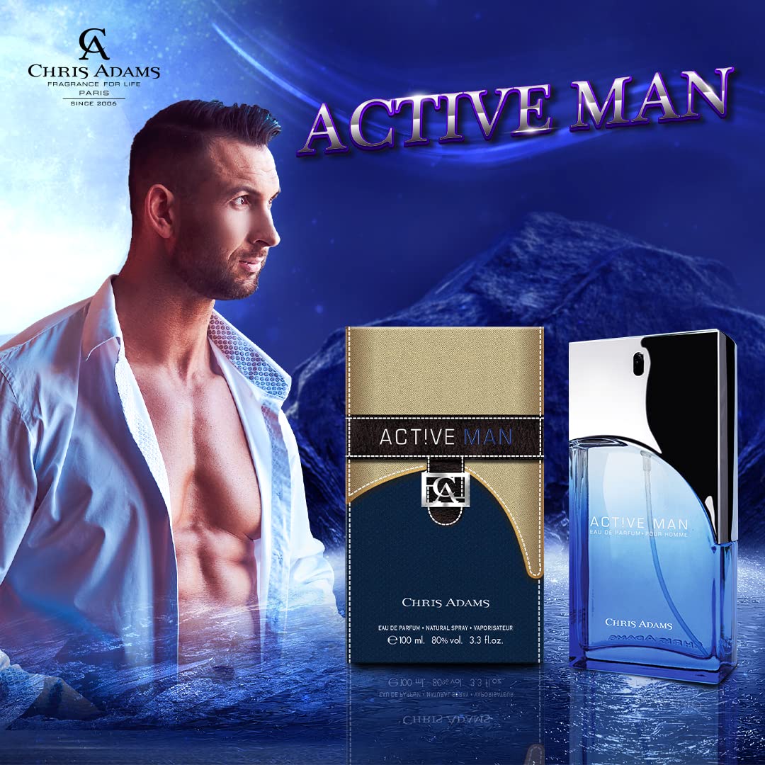 Chris Adams Perfumes Active Man Eau De Perfume, 100 ml : Amazon.ae: Beauty
