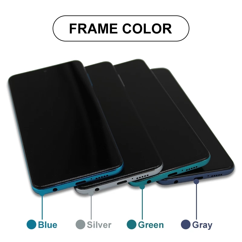LCD With Frame For Xiaomi Redmi Note 9S Note 9 Pro Display Touch Screen Digitizer Assembly Replacement Parts. 