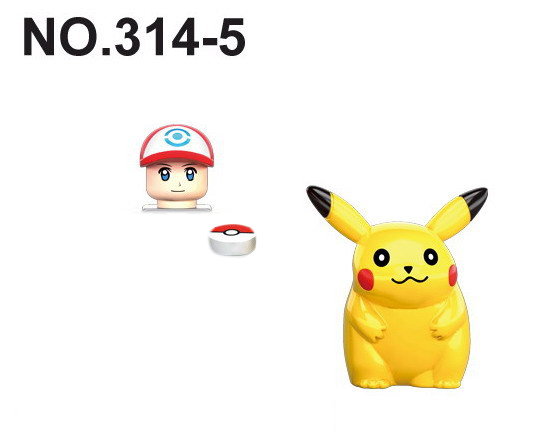 KF6189 Pokémon Pikachu Ash Minifigures - KF1952