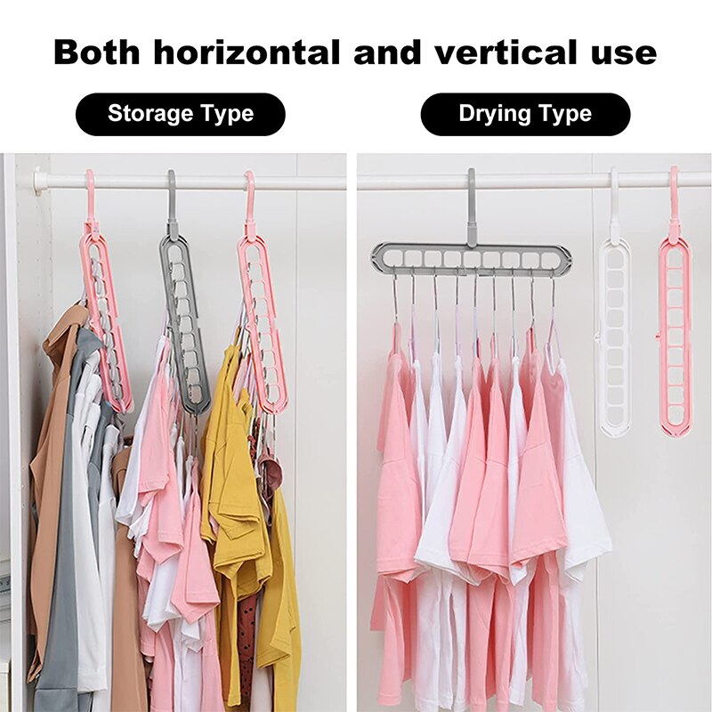 Single Magic 4X Space-Saving Wonder Clothes Hanger: Versatile Closet Organizer/355. 