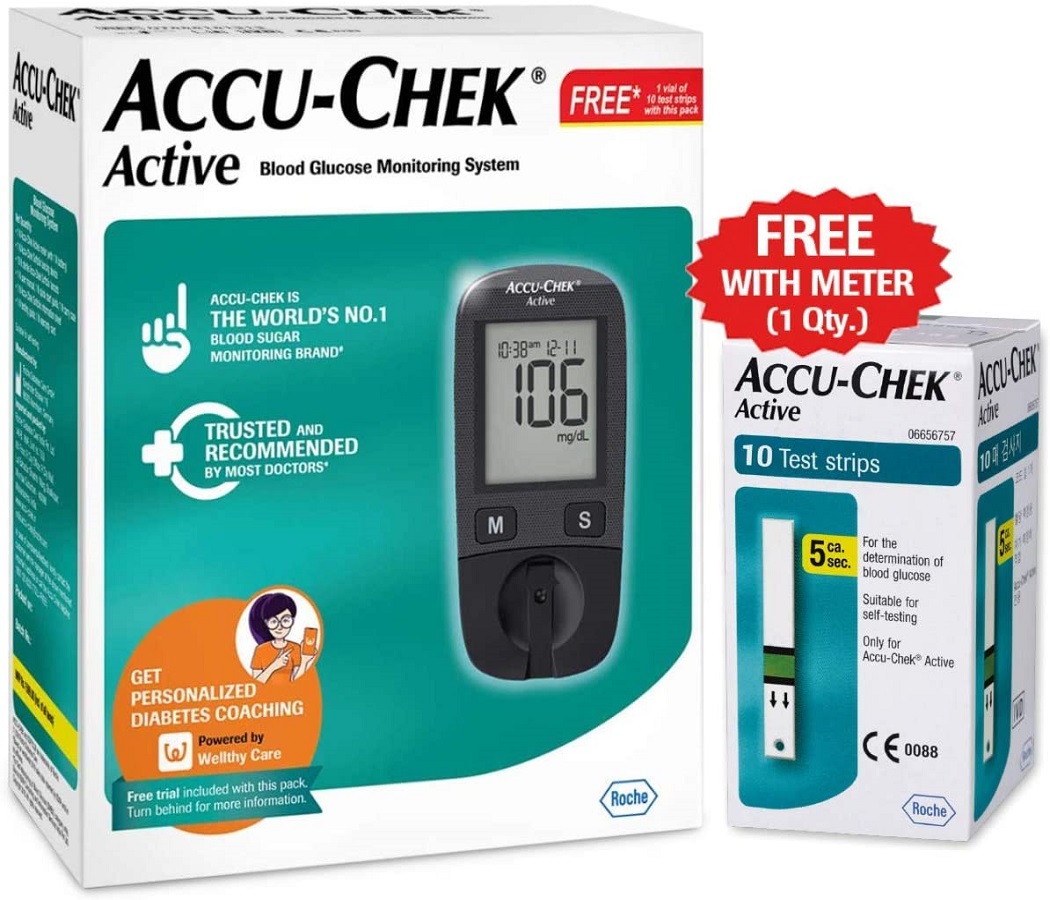 Accu Chek Instant S Blood Glucose Meter With 25 Test Strips Free, Made in Germany. 