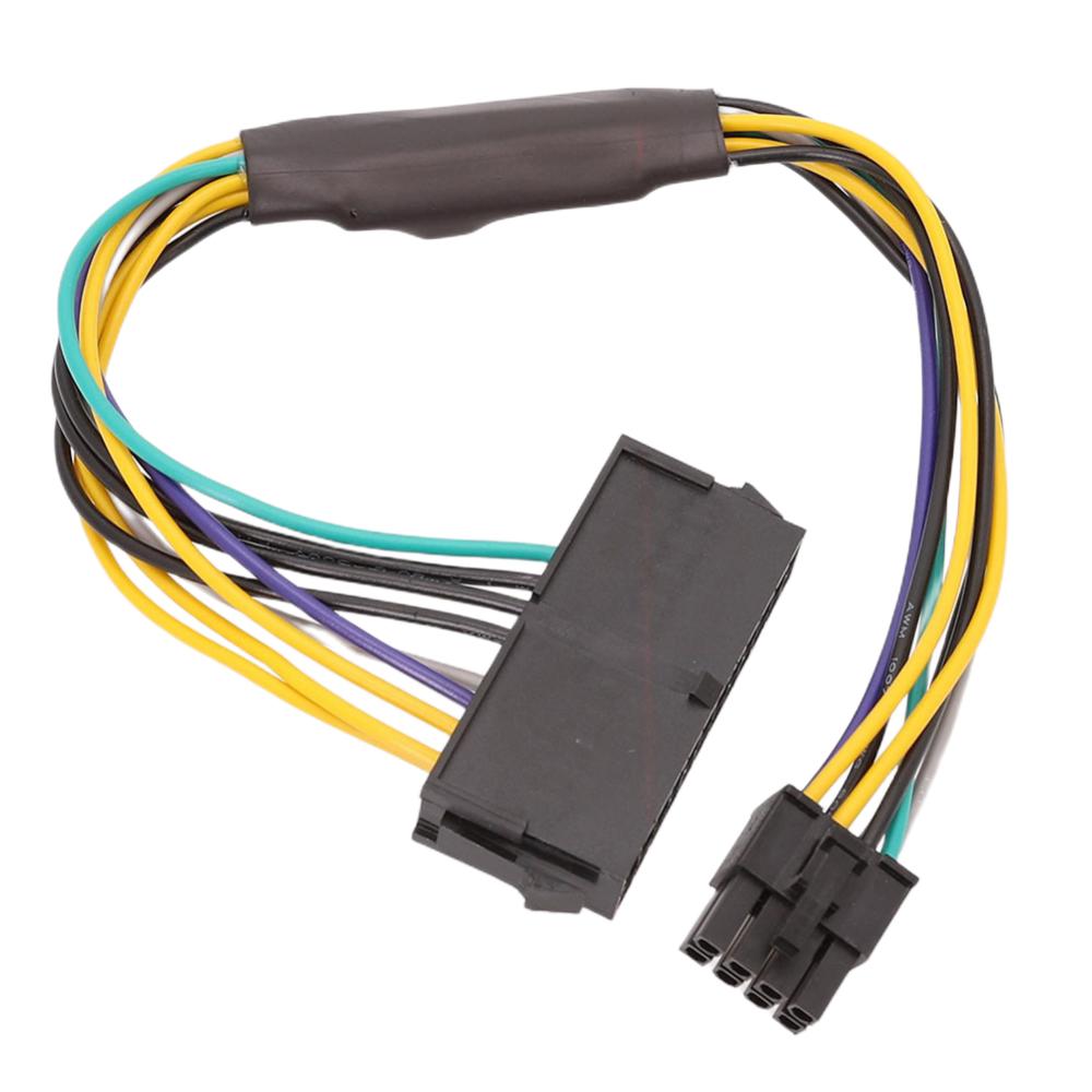 ATX 24Pin To 8Pin Power Cable 30cm Long Electrical Cord Support 1000W Power Line for DELL Optiplex 3020 7020 9020 8-pin. 