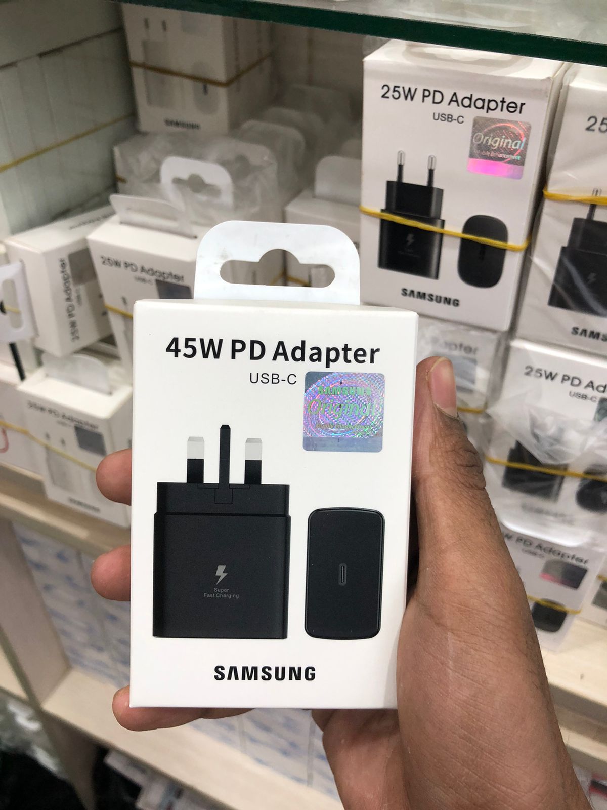 Samsung 45W Charger Super Fast Charging 2.0 Travel Adapter (PD 3.0 PPS Max) 25W TYPE-C Charger with USB TYPE-C to TYPE-C Cable for Samsung Galaxy Tab S4, Tab S5E, Tab S6 Lite, Tab S7 Plus, Tab S8 Ultra, Note20 Ultra, Note10 Plus S23 S22 S21 S20. 